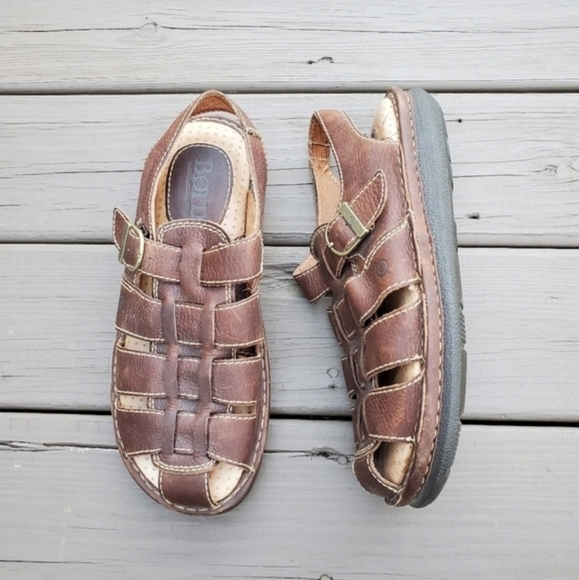 Vintage 90s y2k Born Greek Fisherman Chunky Platform Buckle Jesus Sandals 12 - Picture 8 of 8